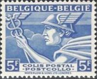 Belgium 1945 Mercurius - Railway Parcel Stamps 5F.jpg