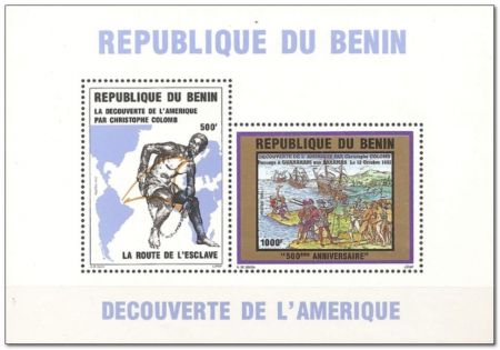 Benin 1992 500th Anniversary of the Discovery of America by Columbus ms.jpg