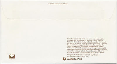 Australia PS 1982 Birth Centenary of Peter Dawson back cover.jpg