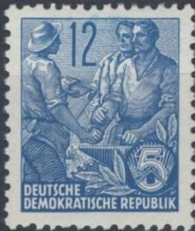 Germany-DDR 1953 Definitives - Five-Year Plan - Letterpress 12pf D.jpg