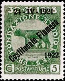 Fiume 1922 Charity Stamps - Overprinted and Dated 1922 a.jpg