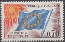 France 1963 -1969 European Councel - Flag of Europe 70c.jpg