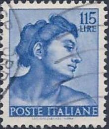 Italy 1961 Definitives - Works of Michelangelo 115L.jpg