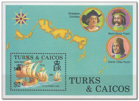 Turks and Caicos Islands 1988 500th Anniversary of the Discovery of America ms.jpg