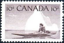 Canada 1955 Eskimo Hunter 10c.jpg