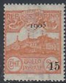 San Marino 1905 Surcharged Definitive SC 77.jpg