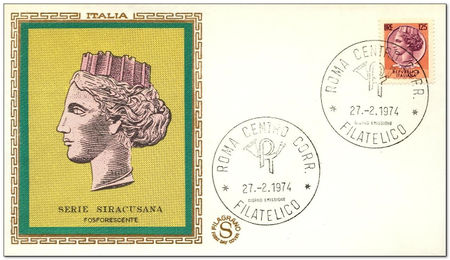 Italy 1968 Coin of Syracuse Definitives I fdc.jpg