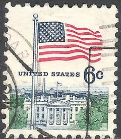 United States of America 1968 Flag over White House 6cA.jpg