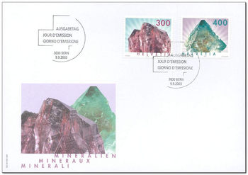 Switzerland 2003 Minerals fdc.jpg