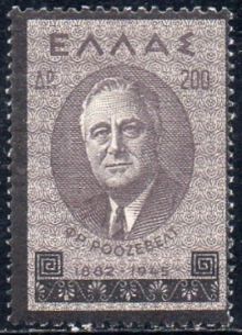 Greece 1945 Franklin D. Roosevelt - Mourning Issue 200Dr.jpg