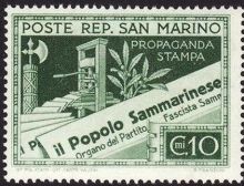 San Marino 1943 Fascist Propaganda Newspapers a.jpg