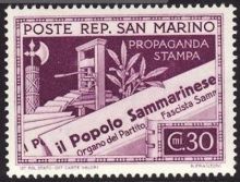 San Marino 1943 Fascist Propaganda Newspapers d.jpg