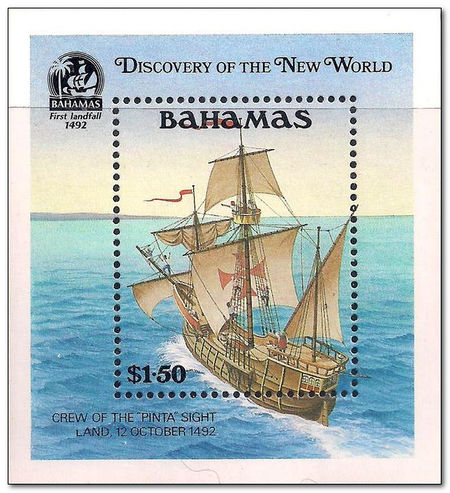 Bahamas 1991 Discovery of America by Columbus - issue 4 ms.jpg