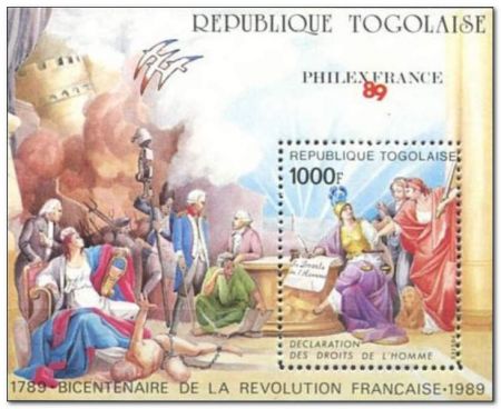 Togo 1989 Bicentenary of the French Revolution ms.jpg