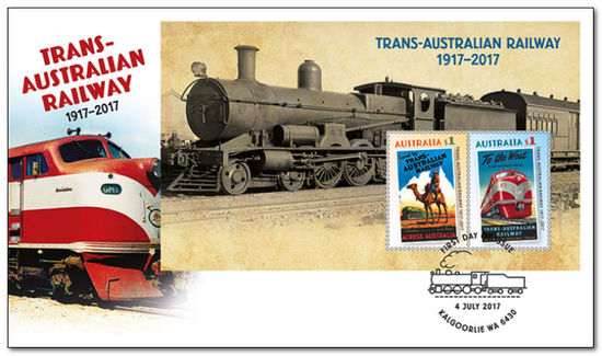 Australia 2017 Trans-Australian Railway 1917-2017 fdc.jpg