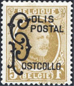 Belgium 1928 Koning Albert I, type Houyoux with overprint 5F.jpg