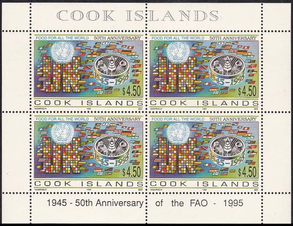 Cook Islands 1995 United Nations, 50th Anniversary FAO a1.jpg