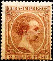 Cuba 1890 Newspaper Stamps - King Alfonso XIII (Baby) c.jpg