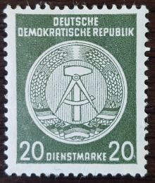 Germany-DDR 1954 Official Stamps 20pfLa.jpg
