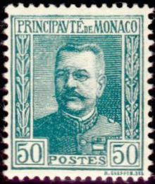 Monaco 1925 Definitives - Prince Louis II (series 3) 50.jpg