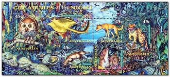 Australia 1997 Nocturnal Animals ms.jpg