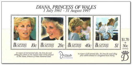 Cayman Islands 1998 Princess Diana's Commemoration ms.jpg
