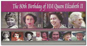 St Helena 2006 Queen's 80th Birthday ms.jpg