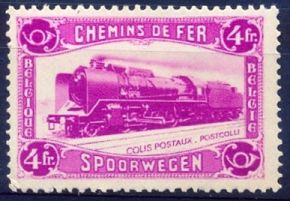 Belgium 1934 Parcel Post Steam Locomotive 4F.jpg