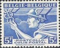 Belgium 1945 Mercurius - Railway Parcel Stamps 5Fa.jpg
