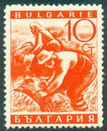 Bulgaria 1938 Agriculture redish-orange 10st.jpg