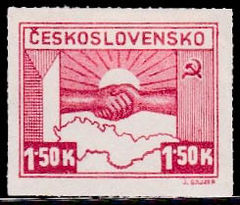 Czechoslovakia 1945 Czechoslovak-Soviet Friendship 1-50.jpg