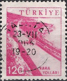 Turkey 1959 - 1960 Definitives - Industry and Technology 120k.jpg