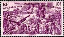 Cameroon 1946 Airmail - From Chad to the Rhine 10f.jpg