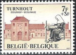 Belgium 1971 Cultural - Convents and Abbeys 7F+3F.jpg
