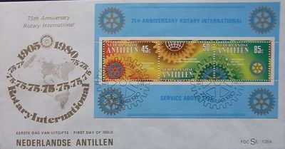 Netherlands Antilles 1980 Rotary Anniversary ms3.jpg