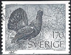 Sweden 1975 Wood-grouse Cock and Runic Stone at Rök 1kr70.jpg