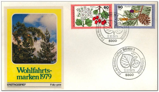 Germany-West 1979 Forest Fruits and Nuts 1fdc.jpg