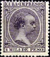 Cuba 1891 Newspaper Stamps - King Alfonso XIII (Baby) b.jpg