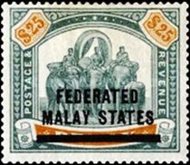 Federated Malay States 1900 Definitives - Perak Stamps - Overprinted $25.jpg