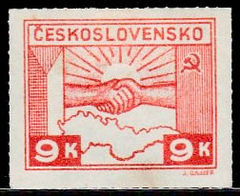 Czechoslovakia 1945 Czechoslovak-Soviet Friendship 9.jpg