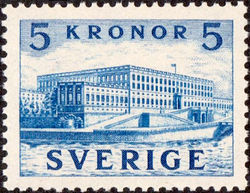 Sweden 1941 The Royal Palace in Stockholm 5Kr.jpg