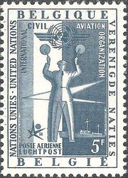 Belgium 1958 United Nation at Expo 58, Brussels and Airmail 5FA.jpg
