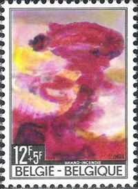 Belgium 1968 Paintings Pol Mara - Disasters 13F+5F.jpg