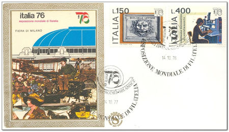 Italy 1976 "Italia 76" Stamp Exhibition - issue 2 1fdc.jpg