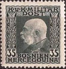 Bosnia and Herzegovina 1912 Franz Joseph k.jpg