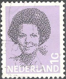 Netherlands 1981-1982 Queen Beatrix Definitives - Type Struycken 1G.jpg