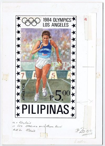 Philippines 1984 Summer Olympics, Los Angeles d1.jpg