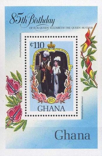 Ghana 1985 Queen Mother Life & Times MS.jpg